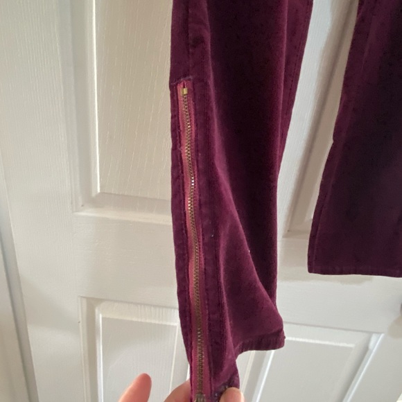 SOLD Anthropologie Womens corduroy pants, zipper ankle, size 29. - Picture 4 of 7